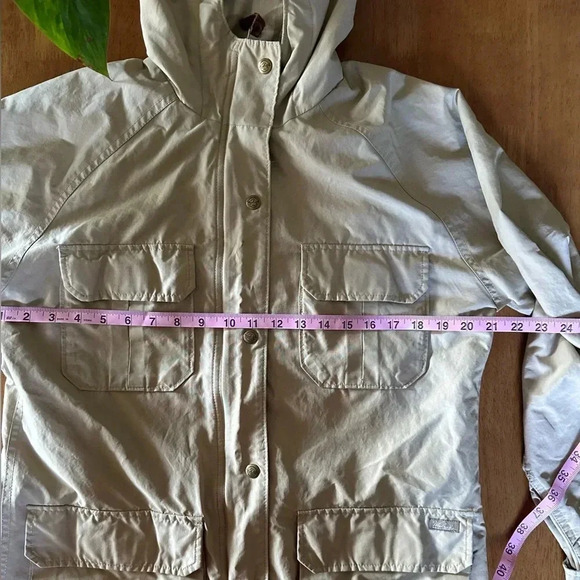 Woolrich Women’s Wool Lined Khaki Mountain Parka Field Jacket Medium Hooded - Picture 14 of 16